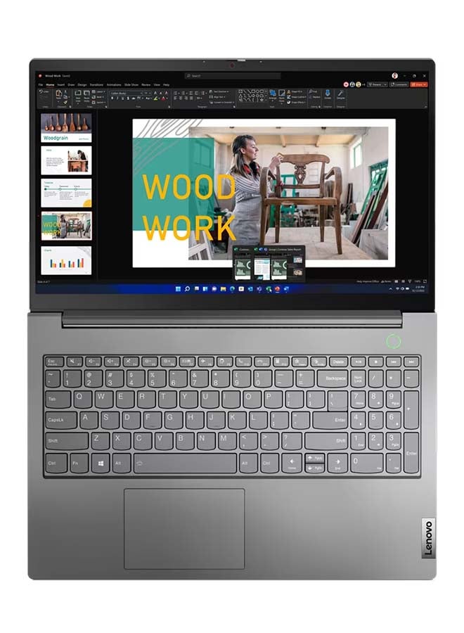 ThinkBook 15 G4 (Upgraded Version) Laptop With 15.6-Inch Display, Core i7-1255U Processor/8GB 512GB SSD/Intel Iris XE Graphics/Windows 11 Pro English Mineral Grey