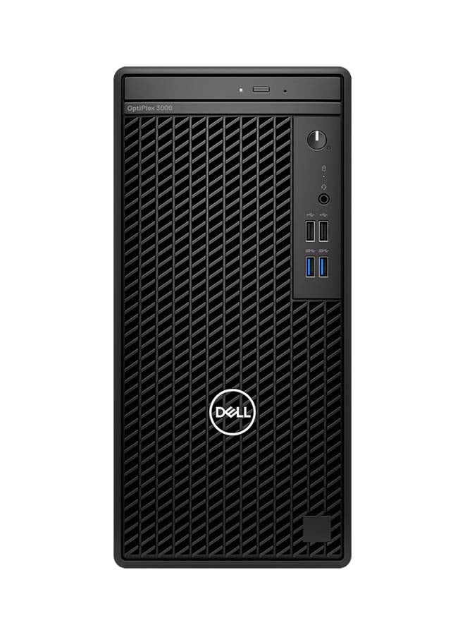DELL - Dell OptiPlex 3000 MT Intel Core i3 12100 Processor/4GB RAM/256GB SSD/Intel Iris XE Graphics/Windows 11 Pro Black - Image 1