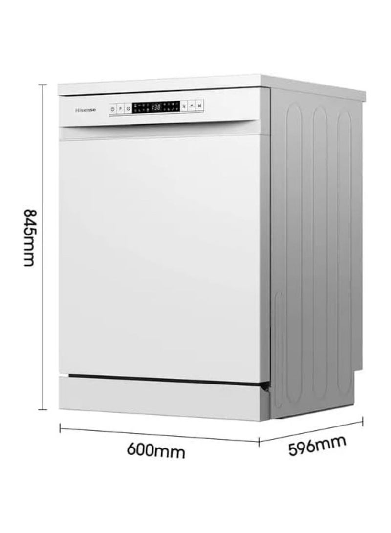 Hisense 15 Place settings Freestanding Dishwasher 8 Programs Model -1 Year Full Warranty HS623E90W ‎White  - Image 5