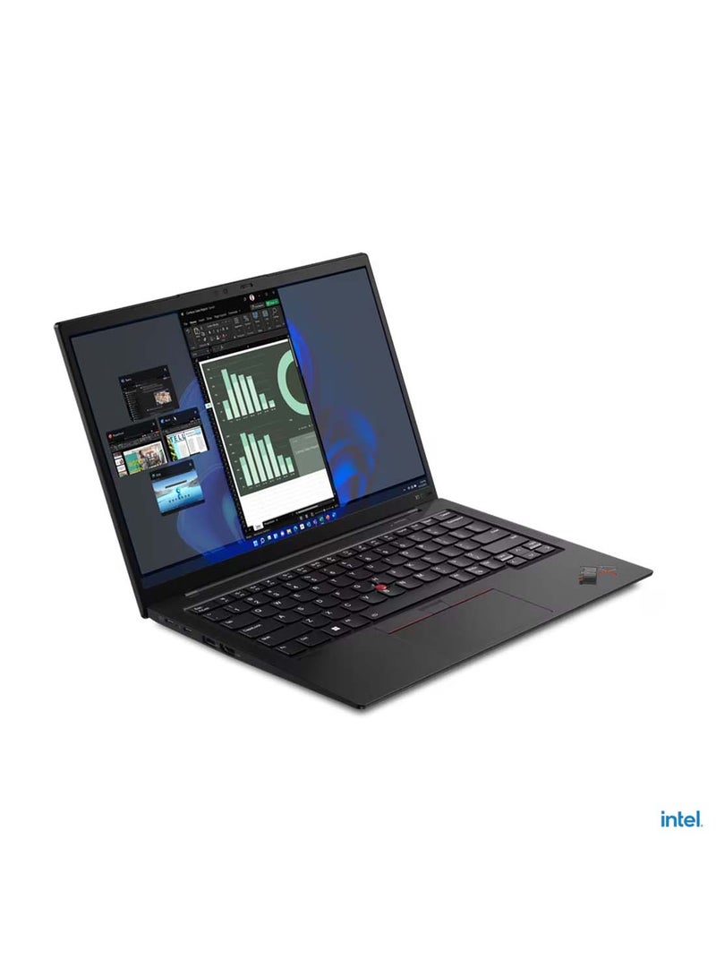 Lenovo - THINKPAD X1 Carbon Gen 10 (Upgraded Version) Laptop With 14-Inch Display, Core i7-1260P 16GB RAM/512GB SSD/Intel Iris XE Graphics/Windows 11 Pro English Deep Black - Image 1