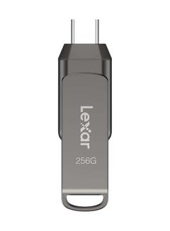 256GB JumpDrive Dual Drive D400 USB 3.2 Gen 1 Type-C and Type-A Flash Drive, Up to 130MB/s Read (LJDD400256G-BNQNU) 256 GB