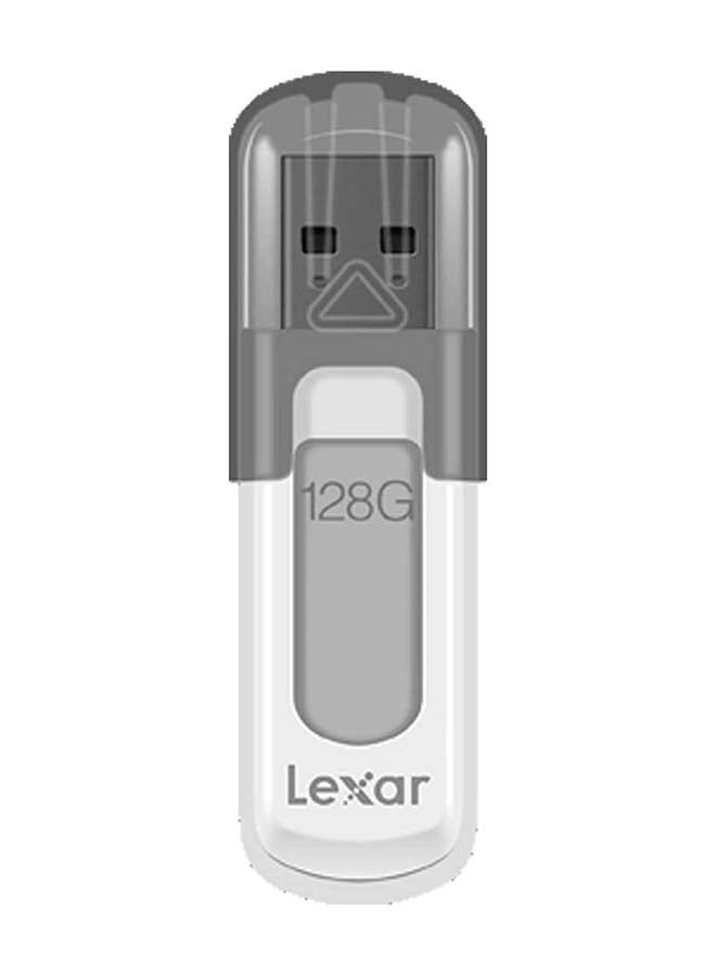 ليكسار محرك فلاش JumpDrive V100 USB 3.0 سعة 128 جيجابايت لتوسيع التخزين والنسخ الاحتياطي، رمادي (LJDV100-128ABNL) - Image 1