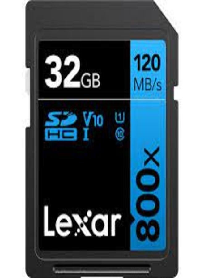 ليكسار بطاقات Lexar Professional 800x SDHC UHS-I، سرعة قراءة تصل إلى 120 ميجابايت/ثانية وسرعة كتابة تصل إلى 45 ميجابايت/ثانية C10 V10 U1 - 32 جيجابايت  - Image 2