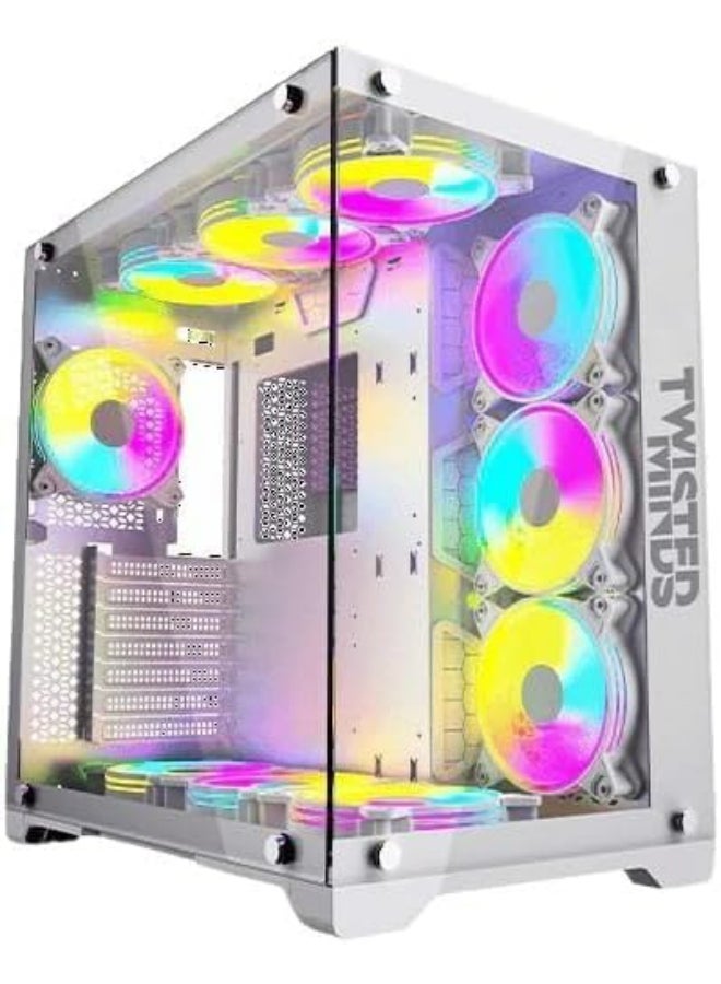 TWISTED MINDS Bullet-07 Mid Tower Gaming Case (TM1-W-S) White  - Image 1