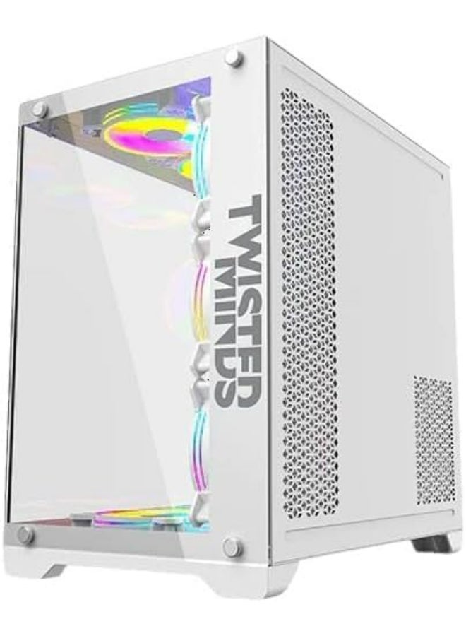 TWISTED MINDS Bullet-07 Mid Tower Gaming Case (TM1-W-S) White  - Image 3