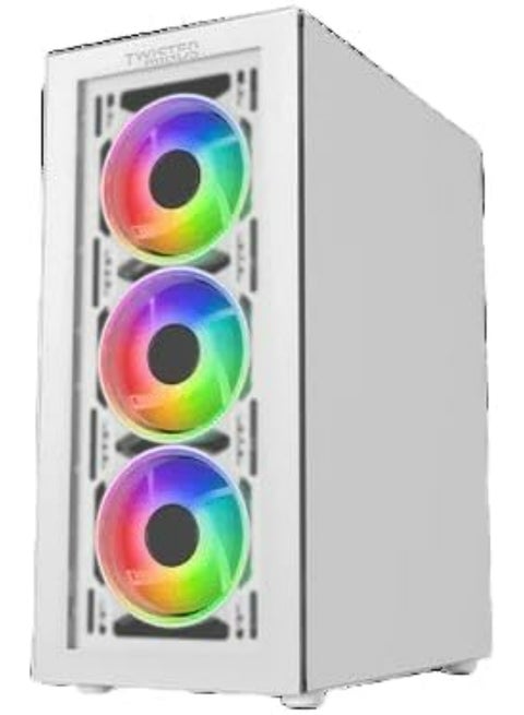 علبة كمبيوتر ألعاب Manic Shooter-03 ARGB ATX Mid Tower (TM350-18-W)