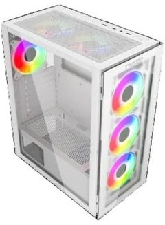 TWISTED MINDS Manic Shooter-03 ARGB ATX Mid Tower Gaming Computer Case (TM350-18-W) White  - Image 2