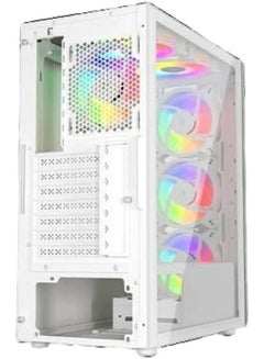 TWISTED MINDS Manic Shooter-03 ARGB ATX Mid Tower Gaming Computer Case (TM350-18-W) White  - Image 3