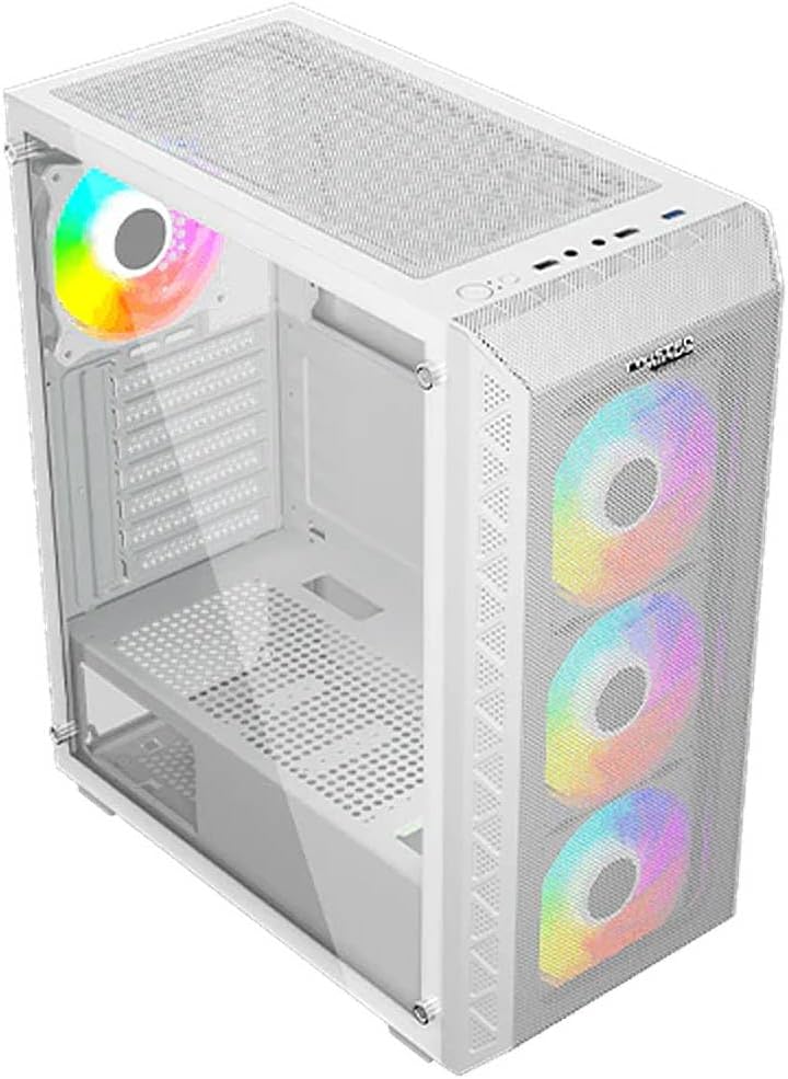 03 هيكل ألعاب Apex Mid Tower مع لوحة أمامية شبكية (TM-GM-I-W)