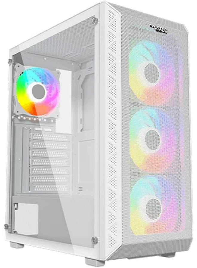 03 هيكل ألعاب Apex Mid Tower مع لوحة أمامية شبكية (TM-GM-I-W)