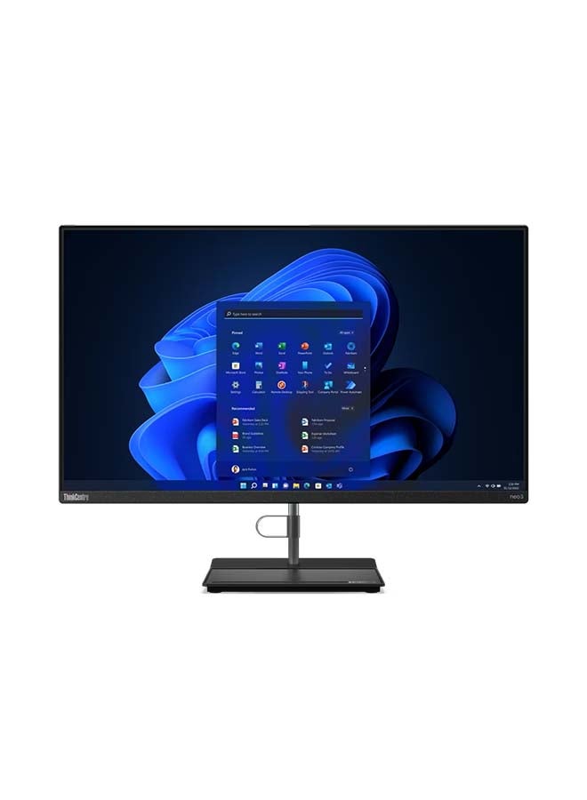 لينوفو - جهاز ThinkCentre Neo 30a AIO بشاشة مقاس 27 بوصة ومعالج Core i7-1260P وذاكرة وصول عشوائي سعة 16 جيجابايت ومحرك أقراص SSD سعة 512 جيجابايت وبطاقة رسومات Intel XE ونظام تشغيل Windows 11 Pro - Image 1