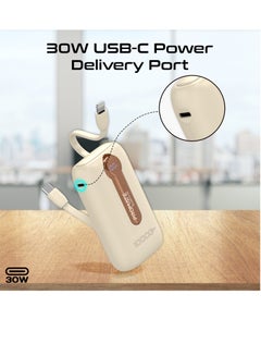 PROMATE 10000 mAh 4-Piece Power Bank Premium Kit With 10,000mAh Ultra-compact Chargers, USB-C™ and Lightning Built-in Cables, LED screen, 22.5 PD, USB-C™ and USB-A™ Ports, and Charge Protection, Quatro-10 Black  - Image 4