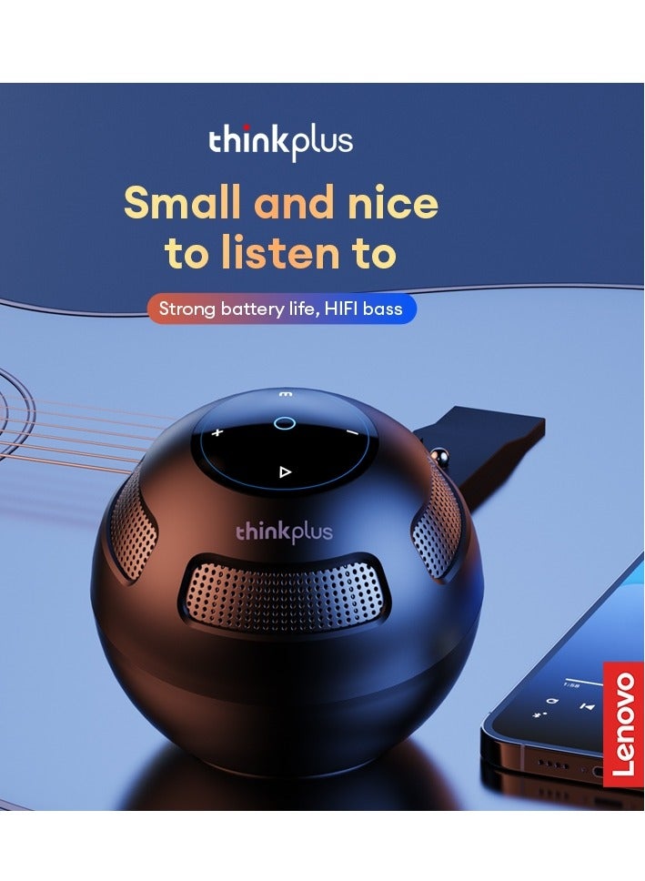 Lenovo - Thinkplus  TS5 Bluetooth Speaker Mini Audio Wireless Portable Subwoofer Black - Image 1