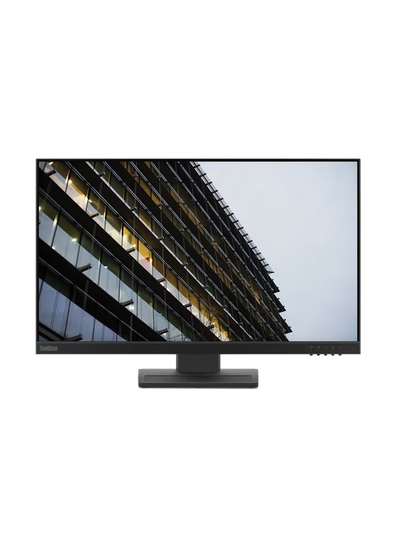 Lenovo - ThinkVision E24-28 "62B6MAT3UK", 23.8" FHD (1920x1080) IPS Anti-glare Monitor, 4 ms, Low Blue Light, VGA, HDMI, DP & Cables included | Black - Image 1