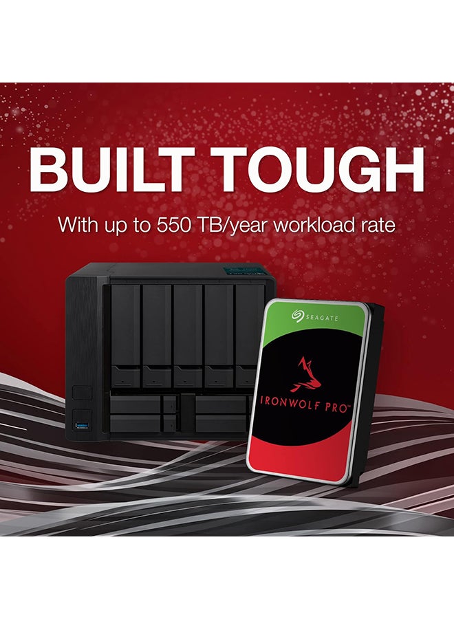 Seagate 4TB IronWolf Pro SATA III 3.5" Internal NAS HDD, Up to 250 MB/s Data Transfer Rate, 256MB Cache, 7200 rpm, 2Mn Hours MTBF, 550TB TBW, SATA III 6 Gb/s Interface | ST4000NT001 4 TB - Image 3