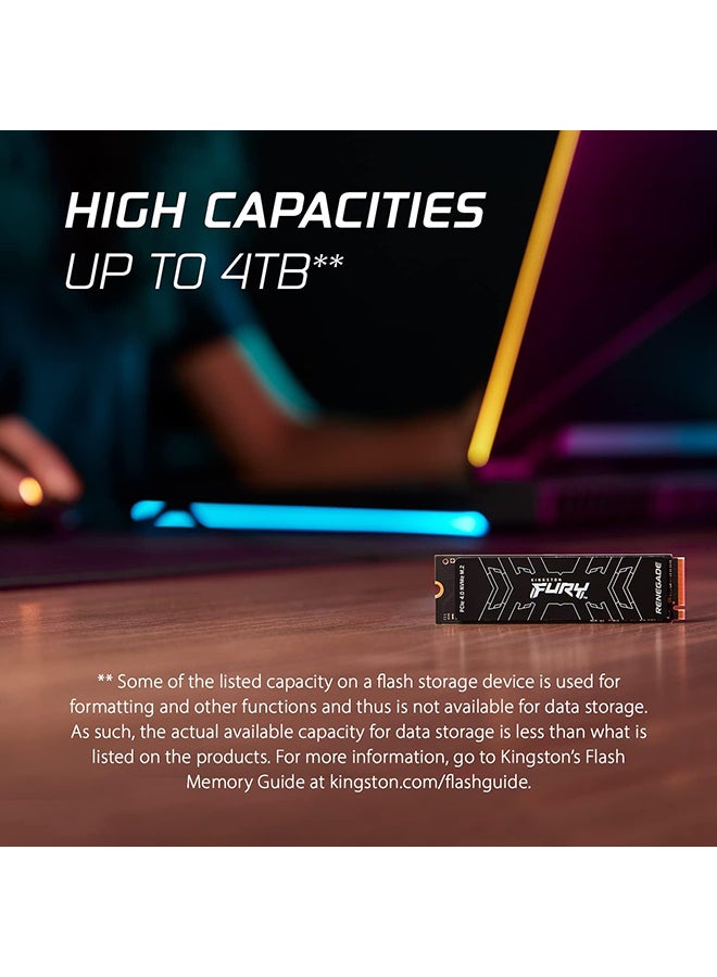 كينغستون ذاكرة FURY RENEGADE M.2 2280 PCIe 4.0 NVM سعة 500 جيجابايت  - Image 5