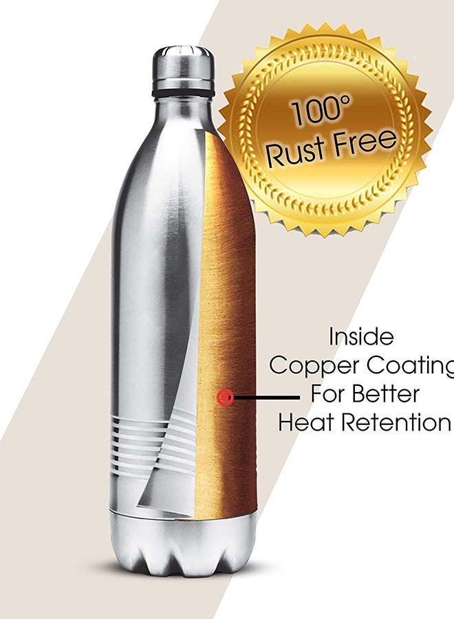 Milton Steel Duo Dlx Stainless Steel Vacuum Bottle Assorted Color 500ml  - Image 3