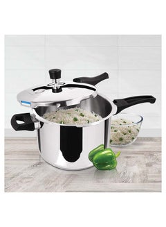 Milton 5 Litres Pressure Cooker with Outer Lid, Sandwich Bottom Stainless Steel for Induction, Hot Plate & Flame Safe, Food Safe, Gasket Release System Silver 5Liters  - Image 5