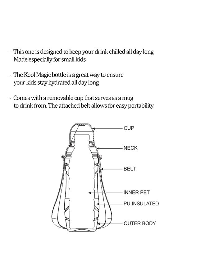 Milton Kool Magic Water Bottle Blue 380ml  - Image 4