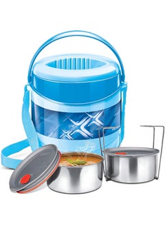 Milton Thermoware Econa Dlx Tiffin 2 Milton Blue 200ml  - Image 1