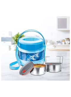 Milton Thermoware Econa Dlx Tiffin 2 Milton Blue 200ml  - Image 3