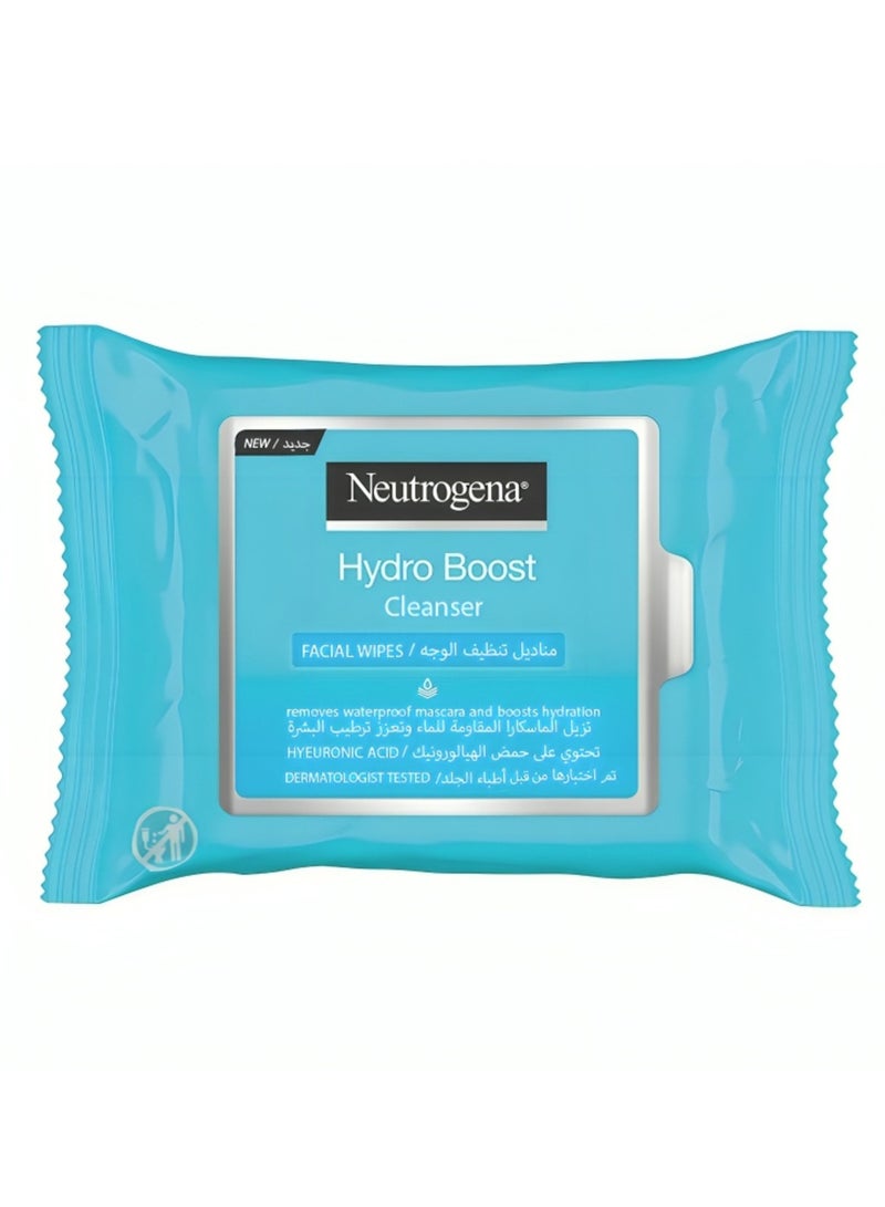 Neutrogena 25-Piece Hydro Boost Cleanser Facial Wipes  - Image 1