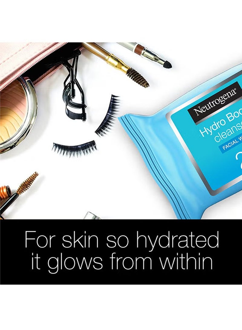 Neutrogena 25-Piece Hydro Boost Cleanser Facial Wipes  - Image 2