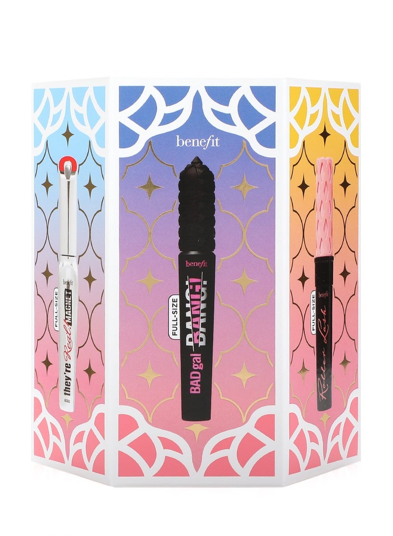 Benefit Cosmetics - Love Lights & Lashes Mascara Set - 6 Pcs Black - Image 1