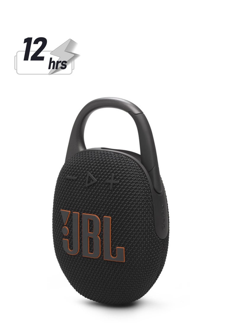 JBL - Clip 5 Ultra-Portable Waterproof Speaker Black - Image 1