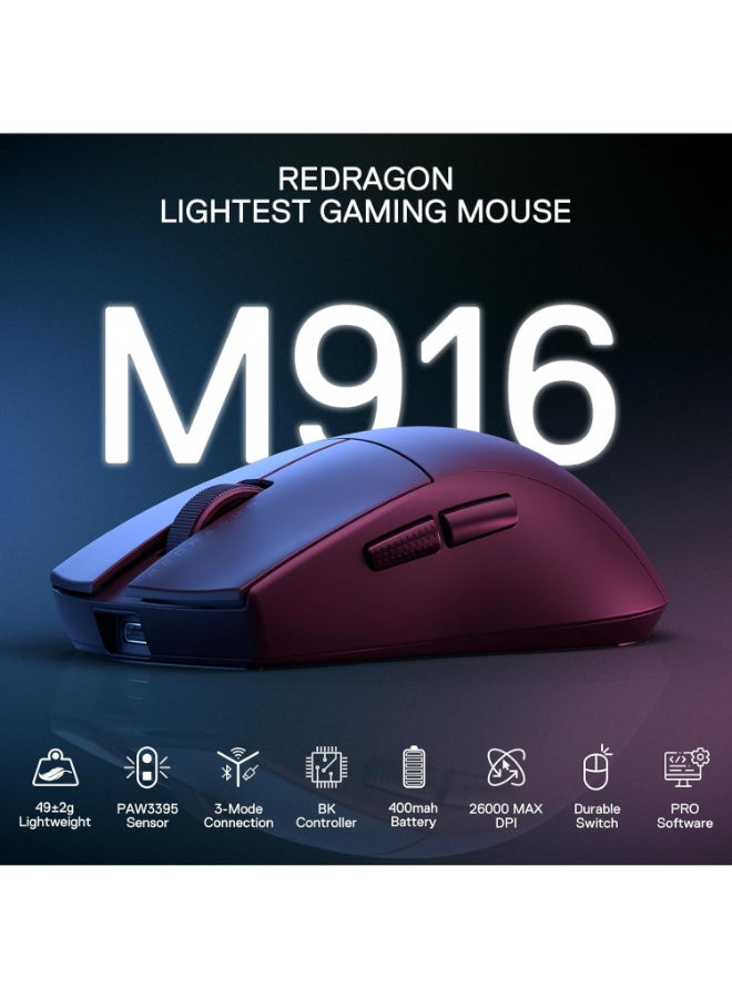 REDRAGON - M916 PRO 1K 3-Mode Wireless Gaming Mouse - Image 1