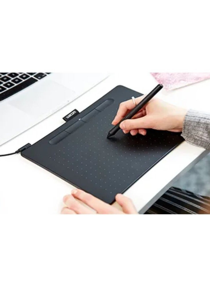 Wacom - Intuos Medium CTL-6100K-B - (Non-Bluetooth) Creative Drawing Tablet Black - Image 1