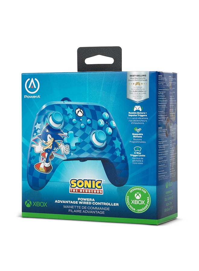 Advantage Wired Gaming Controller for Xbox Series X/S, Xbox One, PC, Windows 10/11, Sonic Style