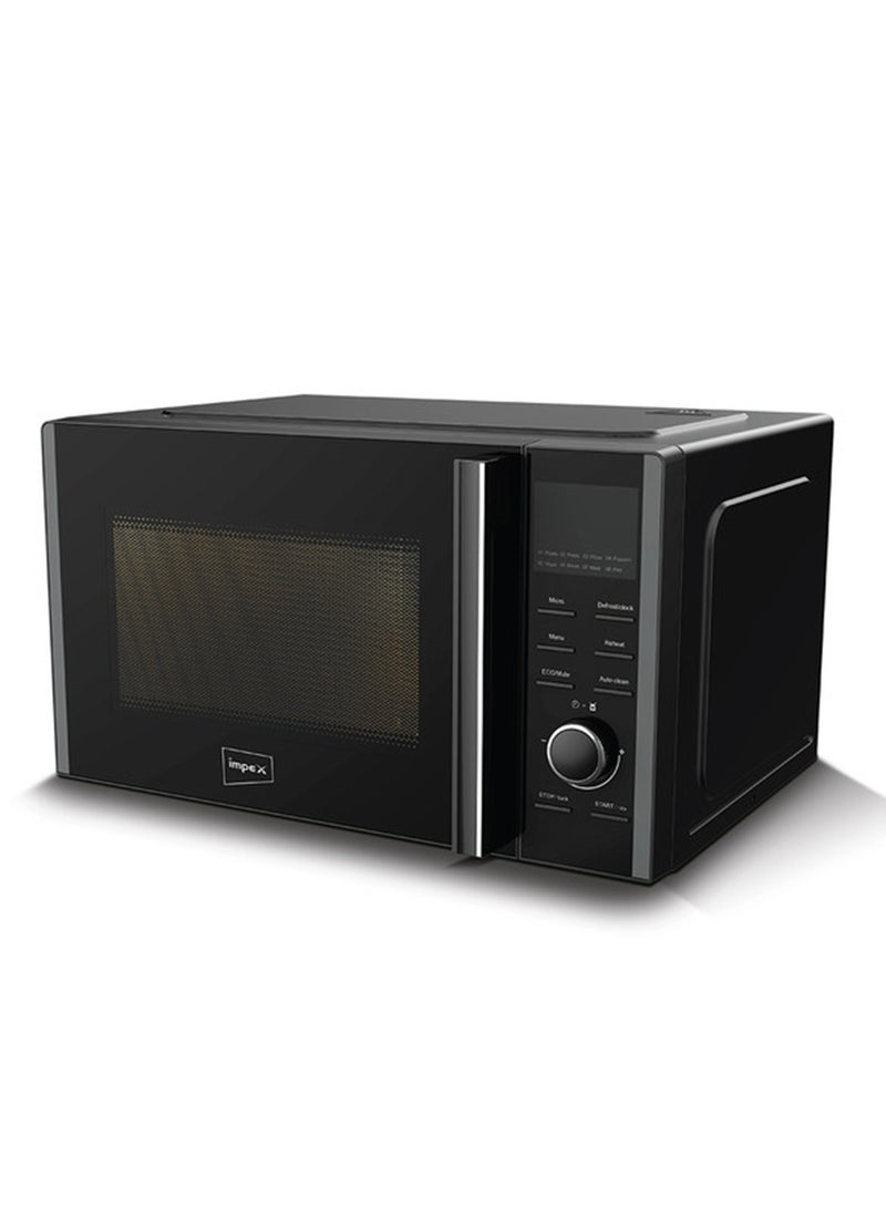Impex 30L Digital Microwave Oven (MO 8102A) | 900W Power | 5 Power Levels | 60-Min Cooking Timer | 315mm Turntable Glass Tray | Easy Pull Handle | 220-240V~50Hz | Large Capacity Kitchen Appliance 30 L 900 W MO 8102A Black - Image 2