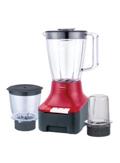 Impex Blender 3 In 1 Mixer Grinder Unbreakable Jar, Powerful Motor, 2 Speed With Pulse Control, Overheat Protection, Liquidizing Jar, Dry Grinding Jar And Chutney Jar 1.5 L 400 W BL 3533 Red  - Image 1