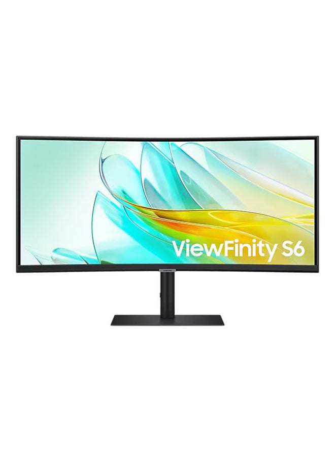 Samsung - 34 inch S65UC Ultra-Wide WQHD High Resolution Professional Monitor With 1000R Curved Screen And USB-C Black - Image 1