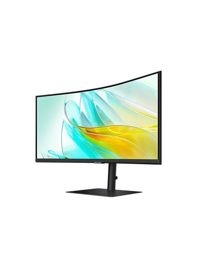 Samsung - 34 inch S65UC Ultra-Wide WQHD High Resolution Professional Monitor With 1000R Curved Screen And USB-C Black - Image 1