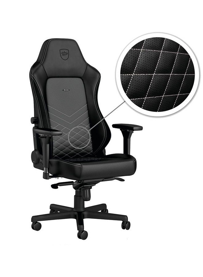 Noblechairs Noblechairs HERO - Black/Platinum White Gaming Chair - Image 4