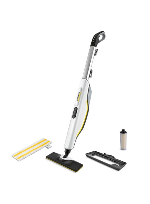 SC 3 Upright Steam Mop & Floor Cleaner with 3-Step Steam Control, Kills 99.9% Bacteria & Viruses 1600 W 15135310.0 White