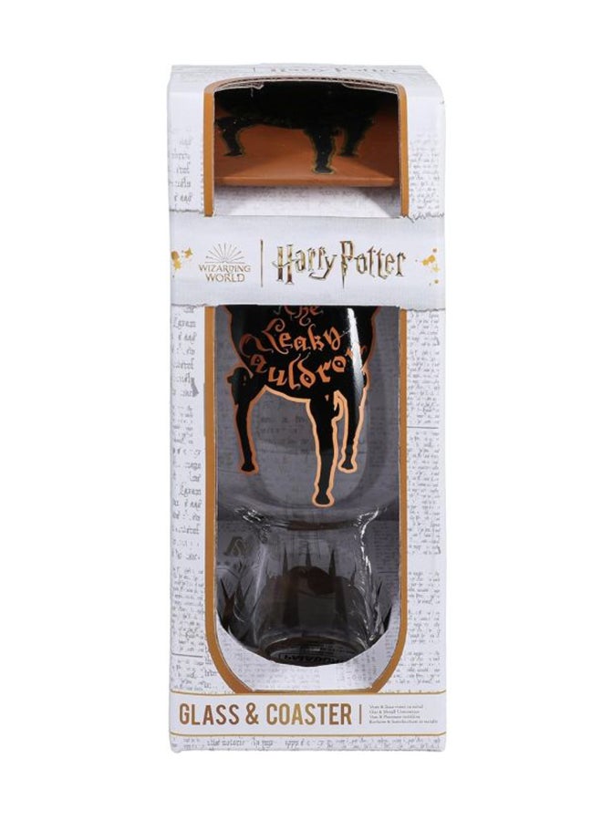 Paladone Paladone Leaky Cauldron Glass and Coaster Set  - Image 4
