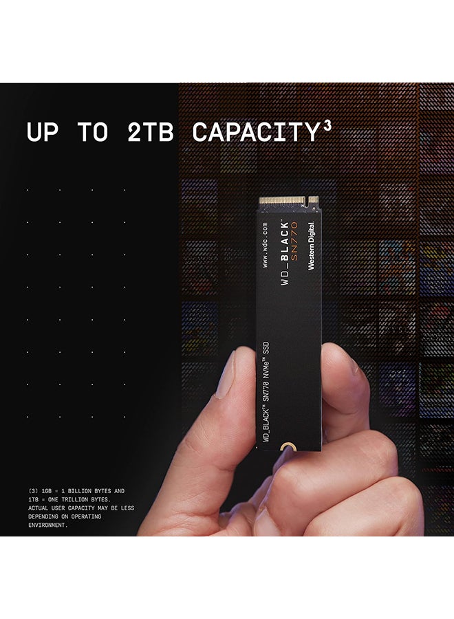 دبليو دي 500GB SN770 NVMe Internal Gaming SSD Solid State Drive - Gen4 PCIe, M.2 2280, Up to 4,000 MB/s - WDS500G3X0E 500 GB  - Image 5