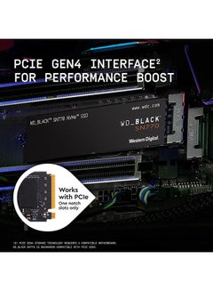 WD 500GB SN770 NVMe Internal Gaming SSD Solid State Drive - Gen4 PCIe, M.2 2280, Up to 4,000 MB/s - WDS500G3X0E 500 GB  - Image 3