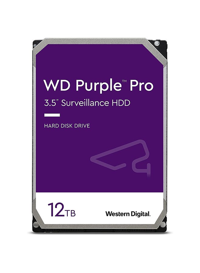 WD 12TB Purple Pro Smart Video Hard Drive, 7200 RPM Class, SATA 6 Gb/s, 265 MB Cache, 3.5", Purpose-built storage for your smart video solution, Multiple cameras, multiple streams 12 TB  - Image 1
