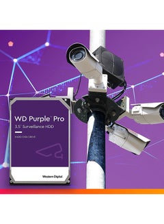 WD 12TB Purple Pro Smart Video Hard Drive, 7200 RPM Class, SATA 6 Gb/s, 265 MB Cache, 3.5", Purpose-built storage for your smart video solution, Multiple cameras, multiple streams 12 TB  - Image 3