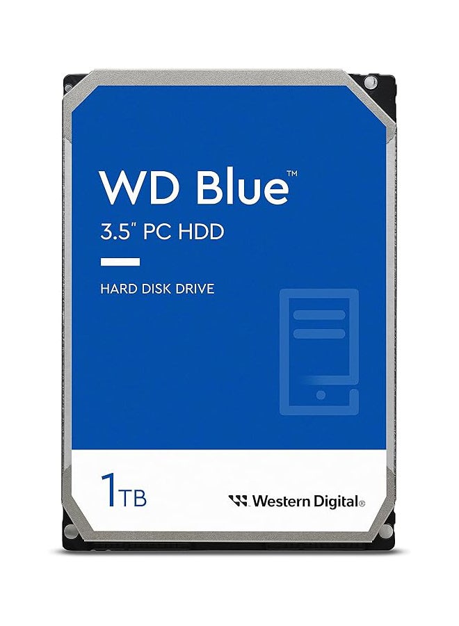 WD - 1TB Blue PC Hard Drive HDD - 7200 RPM, SATA 6 Gb/s, 64 MB Cache, 3.5" - WD10EZEX 1 TB Laptops 1 TB - Image 1