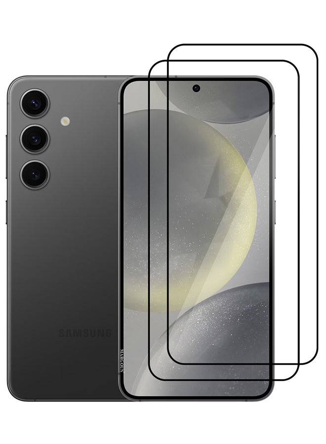 MARGOUN 2 Pack Samsung Galaxy S24 Plus Screen Protector 9H Hardness Scratch Resistance Screen Protector Touch Sensitive Case Friendly Tempered Glass Film Clear - Image 2