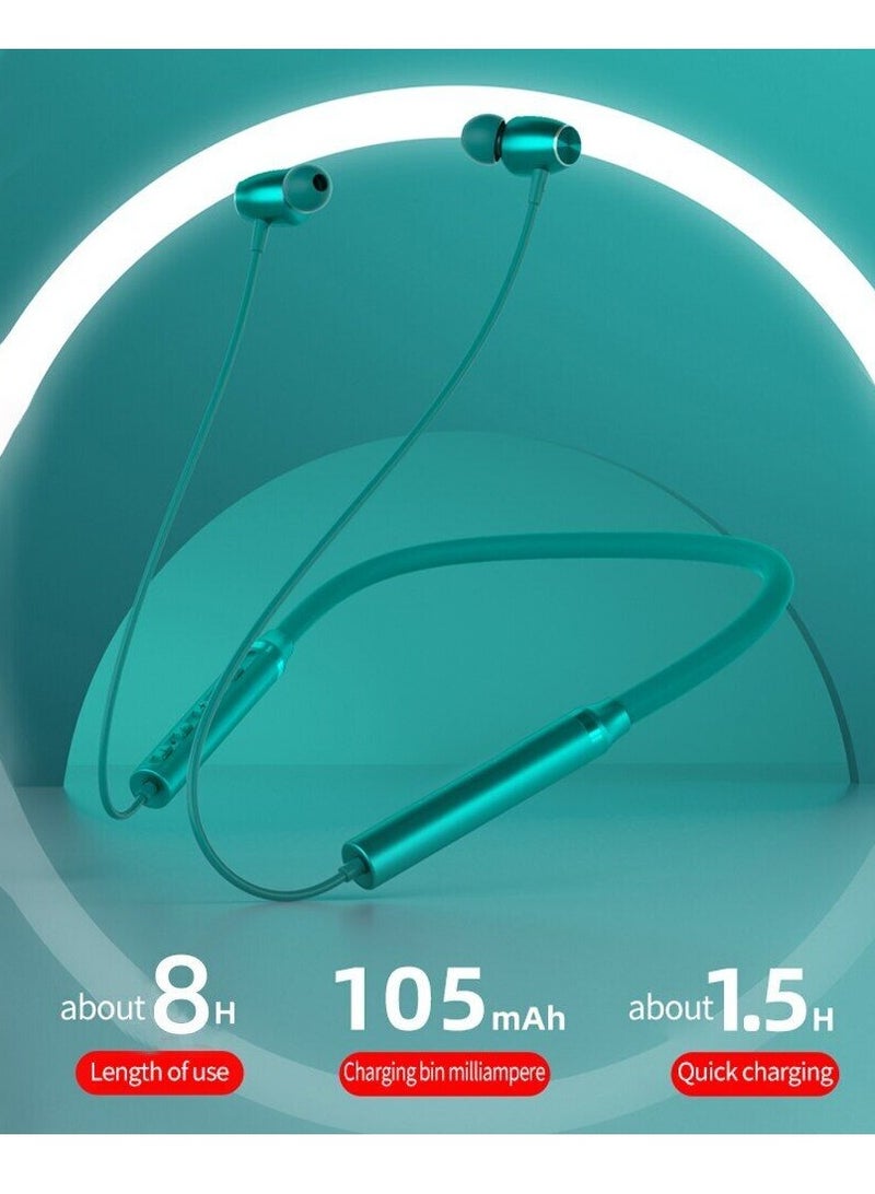 لينوفو Think Plus HE05X Ⅱ Wireless Bluetooth 5.0 In-Ear Neckband Earphones New Edition Black White Green Grey  - Image 3