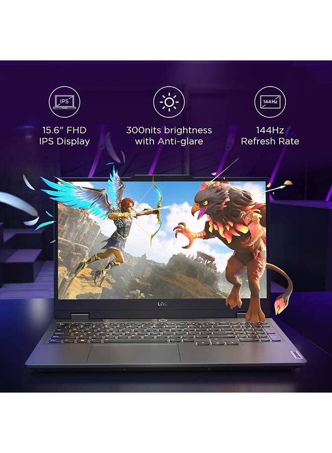 Lenovo - LOQ 15 (Upgraded Version) Laptop With 15.6-Inch Display, Core i7-13650HX Processor/16GB RAM/512GB SSD/6GB Nvidia Geforce RTX 4050 Graphics Card/Windows 11 Home + Lenovo LOQ M100 RGB Mouse English Luna Grey - Image 1