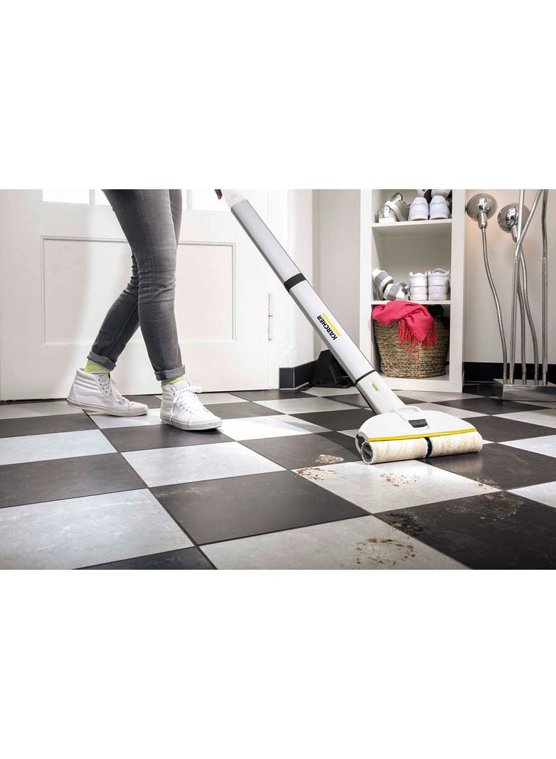 KARCHER - Electric Wiping Mop Ewm 2, For Hard, Laminate, Wood, Tile And Stone Floors Cleaning 0.36 L 7.4 W 10563120.0 White - Image 1