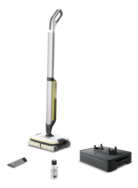 FC 7 Cordless Hard Floor Cleaner, Yellow/Black, 4-Roller Technology for All Floor Types, Vacuums & Mops, 45 Min Runtime, 2-Min Dry Time 0.4 L 25 W 10557020.0 White