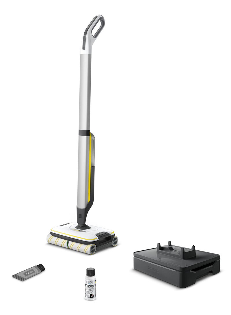 KARCHER FC 7 Cordless Hard Floor Cleaner, Yellow/Black, 4-Roller Technology for All Floor Types, Vacuums & Mops, 45 Min Runtime, 2-Min Dry Time 0.4 L 25 W 10557020.0 White  - Image 1